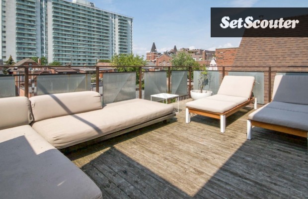 Monica's spacious terrace is a rare gem. This space can be used as an outdoor seating area or to get great rooftop city shots.