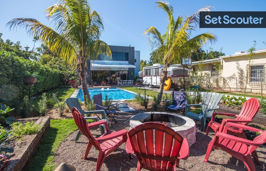 Welcome to the ultimate, Miami, backyard haven! Tony has created his very own getaway in the privacy of his backyard, complete with a fire pit, camper-trailer (for those outdoorsy guests), a basketball court and a shaded, and playfully furnished patio area. A luxurious underground pool is the centrepiece surrounded by soft grass and a single wall of hedges, allowing ample room to relax and a bit of solitude.