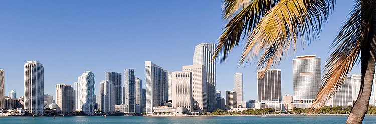 Miami Beach cross water view